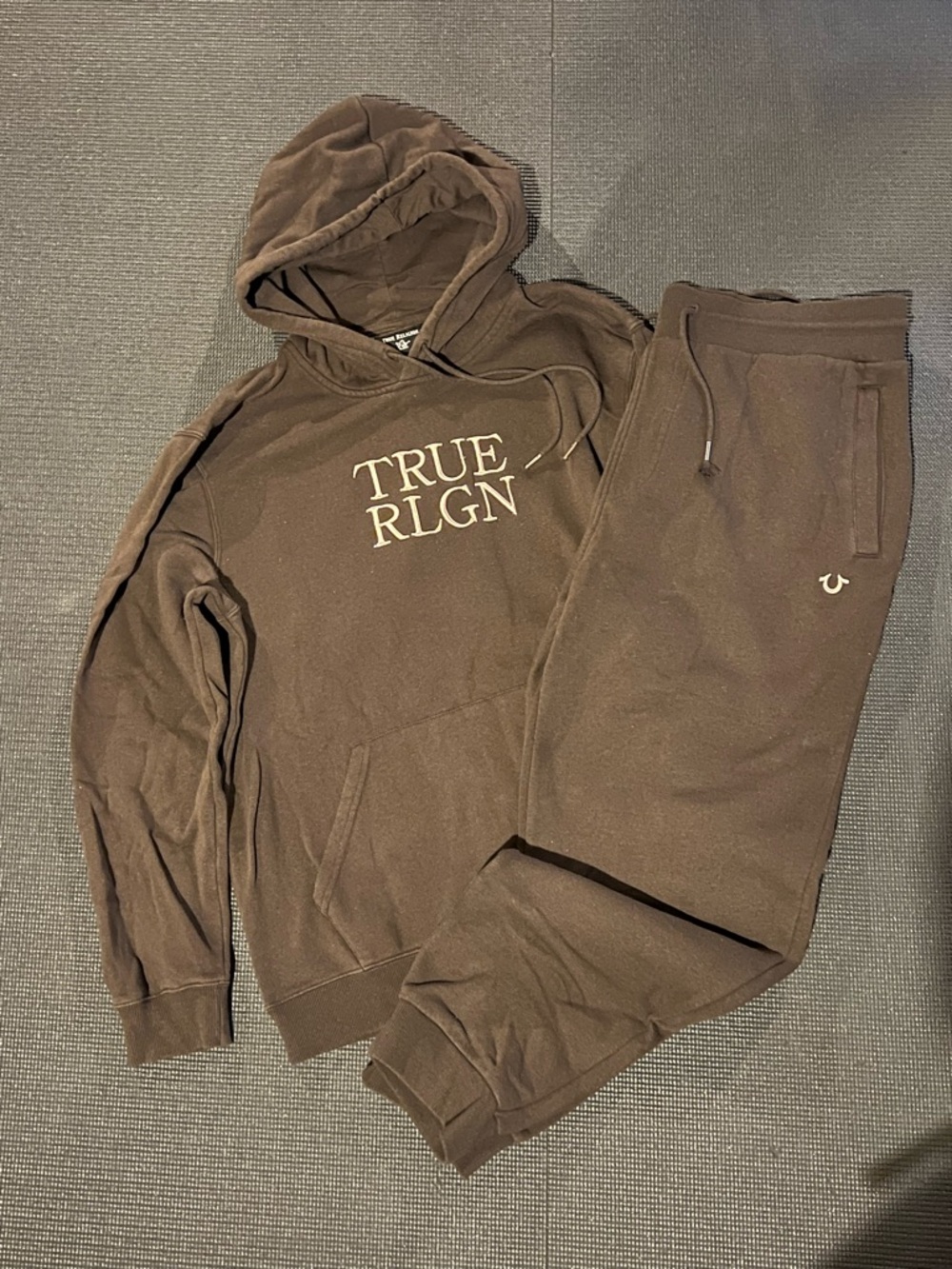 True Religion Black Hoodie with Embroidered Logo